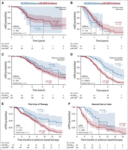 Lead figure from "Outcomes in Patients With Pancreatic Adenocarcinoma With Genetic Mutations in DNA Damage Response Pathways: Results From the Know Your Tumor Program" (JCO Precision Oncology, 2019)